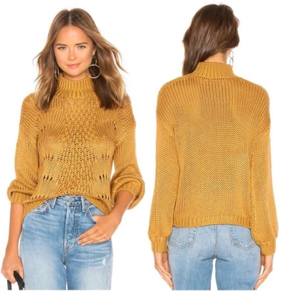 Revolve Tularosa Dee Turtleneck Sweater in Blonde - Picture 1 of 7
